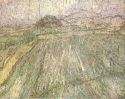 Vincent Van Gogh Wheat Field in Rain (nn04) oil painting reproduction